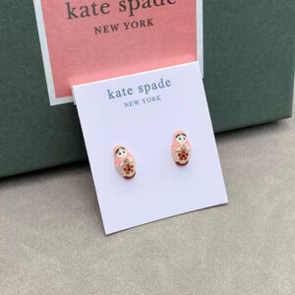 kate spade Handpainted Enamel Matryoshka Earrings